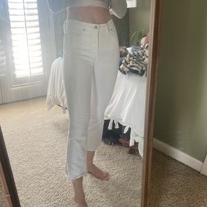 Madewell white Cali Denim boot